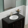 Oaker 1125 Drop-in Bathroom Sink Oval Single Bowl with Overflow,