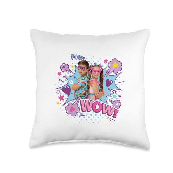 Love Diana and Roma Super Hero Throw Pillow