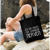 Moonworks® Fabric Bag Jute Bag I'm Not for the Weak