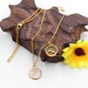 Zircobic Romantic Rose EnamelMustard Seed Pendant Necklace | Elegant Faith