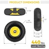 TICONN 10" Solid Tires, 2 Pack Flat Free 4.10/3.50-4'' Wheels