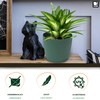 TULMERO Matte Flower Pot, Plastic Planter, Decorative Pot for Large