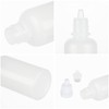 LOLYSIC 100 Pcs 20ml Dropper Bottles, Squeezable Empty Eye Dropper