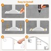 Zwinz Handrail Railing, Single Post Handrail Fits 1 or 2