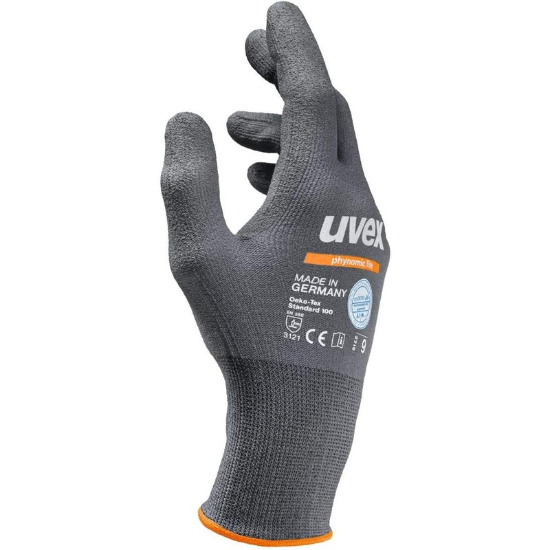 3 Pairs of UVEX Phynomic Lite Safety Work Gloves -