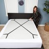 FeelAtHome Bed Sheet Holder Straps Cross - Sheets Stay Braces