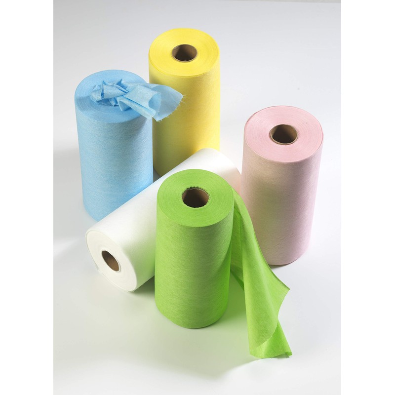 Disposable Microfibre Cleaning Cloths/Wipes on a Roll. Multi - Purpose