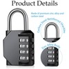 Padlock with Code, 4 Digit Combination Lock for Locker, Outdoor