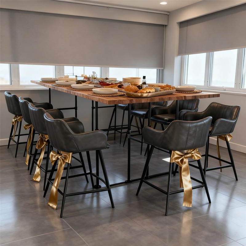 LooftMate Industrial Pipe Table Leg for Bar Height Pub Table,