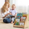 Nuoex Montessori Bookshelf for Toddler 1-5 Years, Kids Wooden 5-Tier