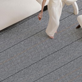 Carpet Tiles Square 40pcs Soft Non Adhesive Padded Seamless Appearance Home Non-Slip Floor Easy DIY Installation Indoor Outdoor 20" x 20"