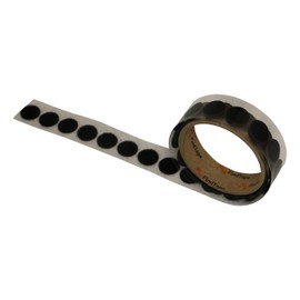 FindTape HL74-C/BLK07550L HL74-C Adhesive-Backed Loop-Side Only Coins/Dots: 3/4" diameter, black