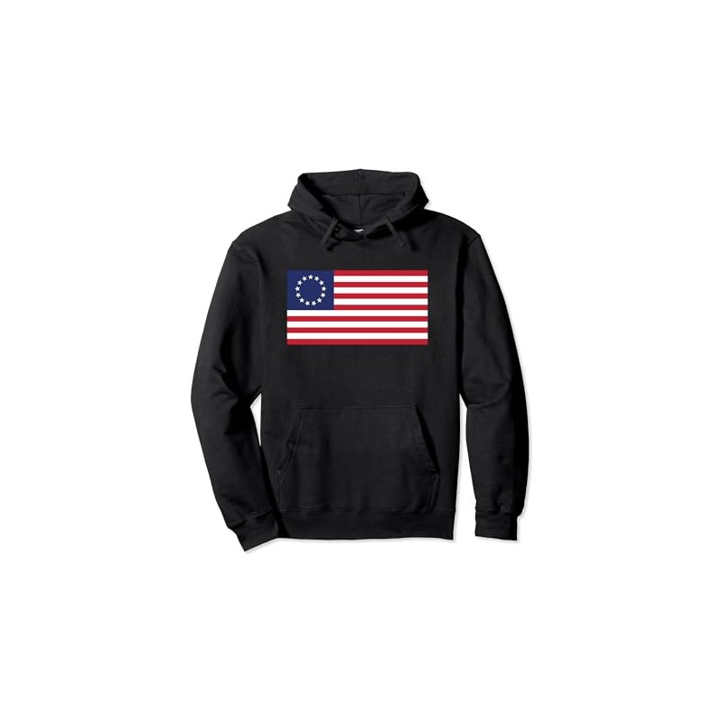 Betsy Ross Flag Pullover Hoodie
