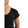 Capezio girls Team Basic Short Sleeve athletic leotards, Black, 12