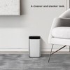 EKO 2-Pack Open Top Trash Can with Removable Inner Basket,