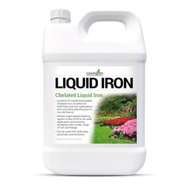 Covington Chelated Liquid Iron +Plus Concentrate (1 Gal) – Lawn & Garden Liquid Iron & Nitrogen Supplement for Plants, Shrubs & Trees, Treats Deficiency, Discoloration, Stunted Growth & Root Stress