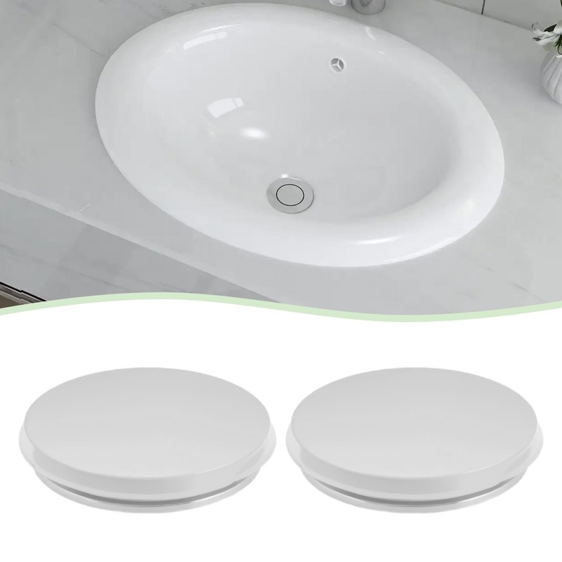 ECSiNG 4 x 38 mm Pop-Up-Waschbeckenstöpsel, Ersatzgewinde, M8-Gewinde, Messing, poliertes