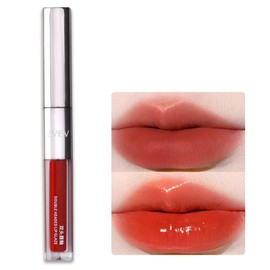 ZVEV Lip Gloss, Double Ended Effect, Lip Oil, Plumping, Dry Lips, Natural Moisture and Shine Party Gift (03# Yanmei)