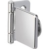 LAMP GH34-0CR-K Chrome-Plated Square Internal Wood Hinge for Glass/Acrylic Doors