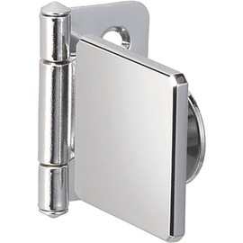 LAMP GH34-0CR-K Chrome-Plated Square Internal Wood Hinge for Glass/Acrylic Doors Steel, innenliegend