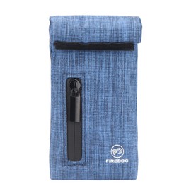 FIREDOG Smell Proof Bags, Fabric Odor Proof Bag for Dog Tested 3"x6" Small Stash Travel Storage Pouch(Blue)