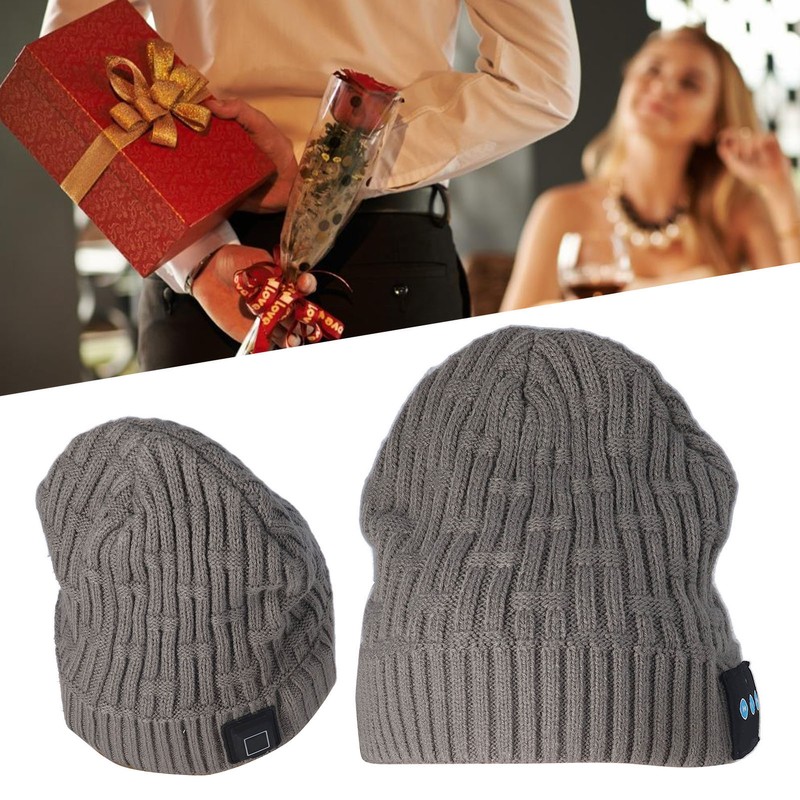 Bluetooth Hat Winter Warm Knit USB Smart Music Wireless Hat