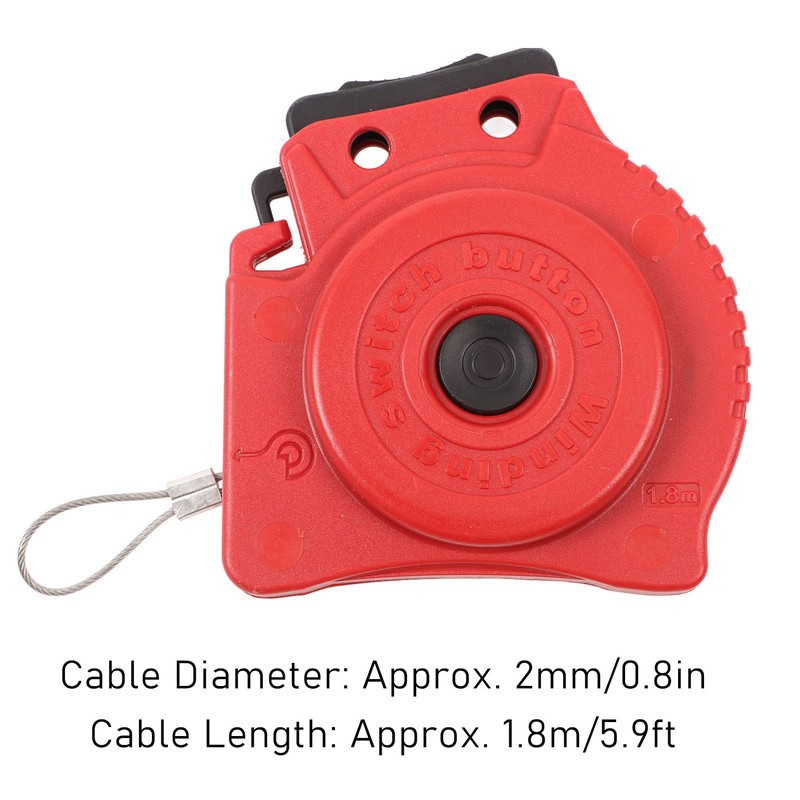 Lockout Tagout Cable Lock 2mm Stainless Steel LOTO Cable Lockout