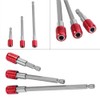 Qiilu Hexagonal Shaft Extension Bit Shank Socket Extension Bar 2.4