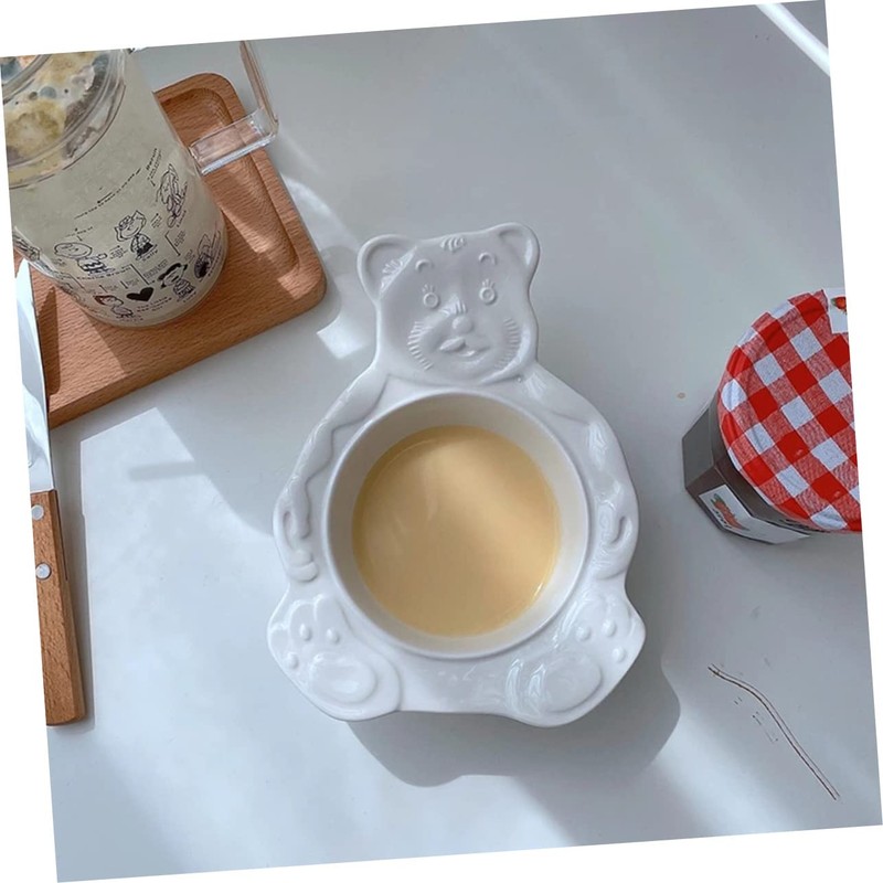 MAGICLULU 1Pc Creative Bear Shaped Ceramic Steamed Egg Mold High