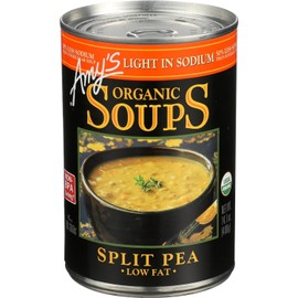 Amys, Soup Split Pea Low Sodium Organic, 14.1 Ounce (Pack of 6)