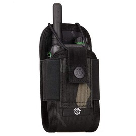 JFFCESTORE Universal Molle Radio Case Holder Pouch Bag Interphone Pouch, Adjustable Storage Tools Pouch for Walkie Talkies (Black cp)