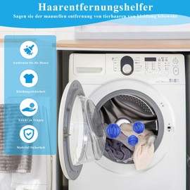 CIGAA 16 Pieces Pet Hair Remover Washing Machine, Effective Lint Ball and Lint Catcher, Hair Catcher, Lint Sieve, Practical Accessory for Laundry Care, Washing Machine Accessories