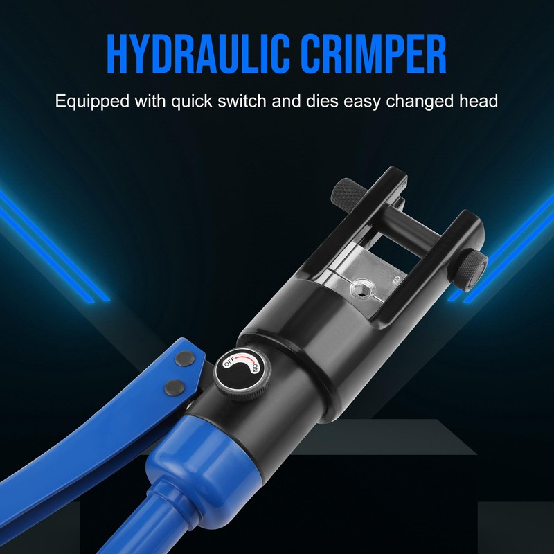LICHAMP 19 Packs Hydraulic Cable Lug Tool with durable case,