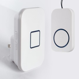 Caregiver Pager, Wireless Caregiver Call Button for Elderly at Home, Medical Alert System for Seniors with 60 Melodies, 5 Volume Levels, 1 Receiver & 1 SOS Panic Button for Patient/Disabled Monitoring