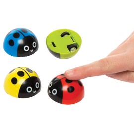 Baker Ross AV213 Ladybird Pull-Back Racers (Pack of 4)
