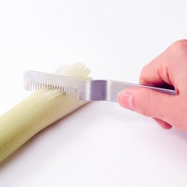 Yoshikawa AS0064 EA TOCO Saku Gray Onion Cutter, Leak Cutter, Made in Japan, Stainless Steel