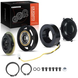 A-Premium Air Conditioner AC Compressor Clutch Kit Compatible with Volvo VHD 2008-2014, VNL 2008-2016 10.8L 12.8L, VNL 2017 12.8L, VNM 2008-2014, VNX 2014