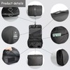 Portable Hanging Travel Toiletry Bag,Multifunctional Makeup Cosmetic Bag,Waterproof Bathrooom Shower