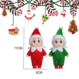 POPOYU Christmas Elf Figures, Mini Elves, Christmas Elf Doll, Christmas Elves, Christmas Small Gifts, Doll Toy for Girls, Boys, Gift, Little Elf Doll Toy for Boys and Girls