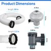 12355 Large Inlet Air Nozzle & Pool Plunger Valve with