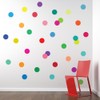 36 Confetti Rainbow Colors Polka Dots Wall Decals, Matte Eco-Friendly