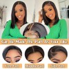 Lace Front Bob Wigs Human Hair Pre Plucked Glueless 13x4