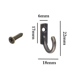 Single Robe Hooks Metal Cloth Hanger Wall Mounted Hook for Bedroom Bathroom KitchenPack of 10 (Green Bronze)