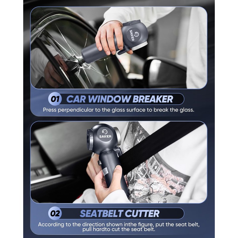 Saker 6 in 1 Car Vacuum Cleaner, 20000PA Handheld Vacuum