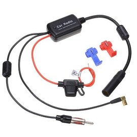 DAB Splitter, SMB auf DIN Adapter für Autoradio, DAB+ Antennenadapter für FM und DAB Radio Empfang, Auto Antenne Adapter mit DIN Stecker und SMB Winkelstecker für Skoda Seat Opel Ford Volvo