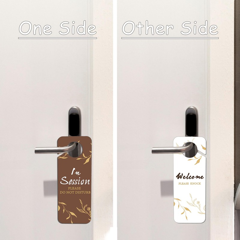 In Session Door Sign 2 Pack, Do Not Disturb Door