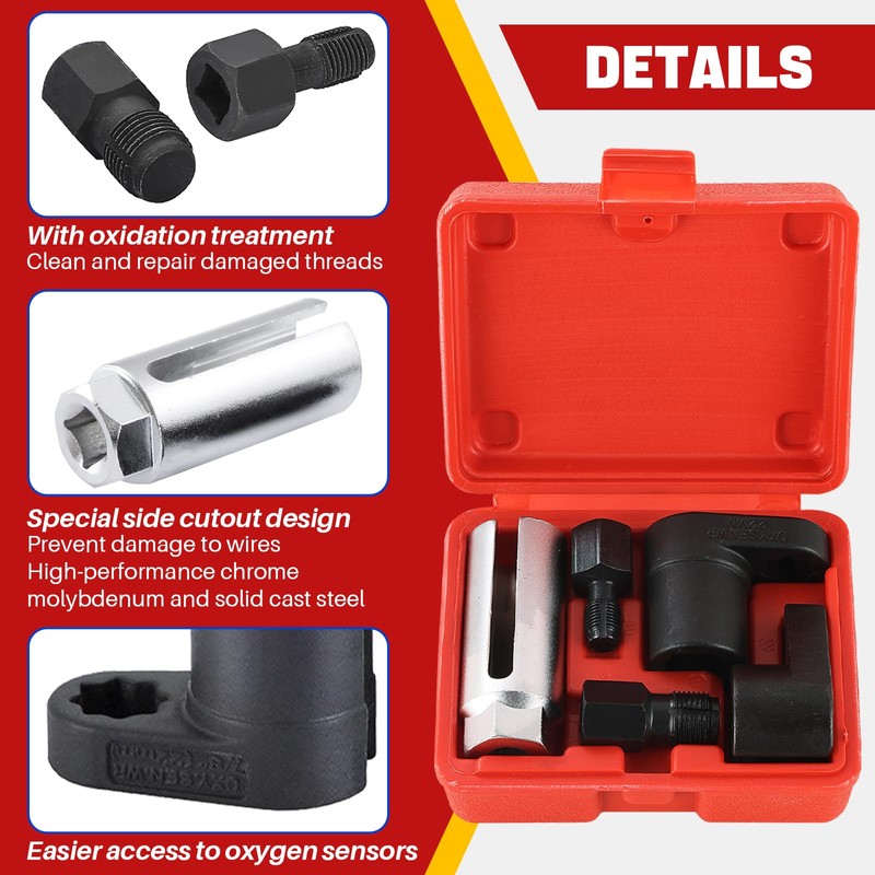 DASBET 5PCS O2 Oxygen Sensor Socket | Automotive O2 Sensor