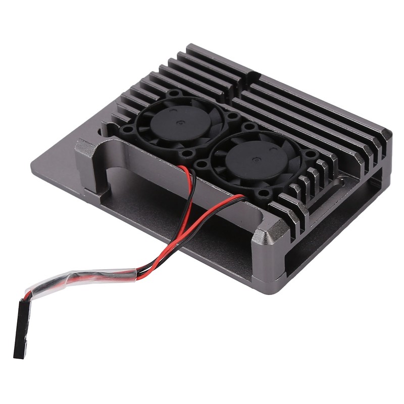 Aluminum Alloy Cooling Case Heat Dissipation Enclosure with Fan for