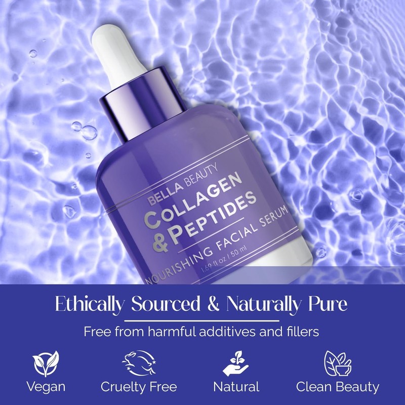 Suero Facial con Colágeno y Péptidos Bella Beauty - Hidratación