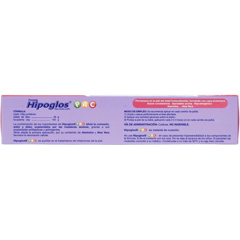Hipoglos Pomada Protectora PAC 4 Pack Tubos (45gr) para Bebé,